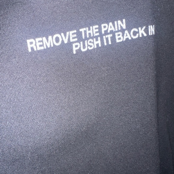 Black Minimalist Logo Sweatshirt Hoodie - Picture 2 of 4